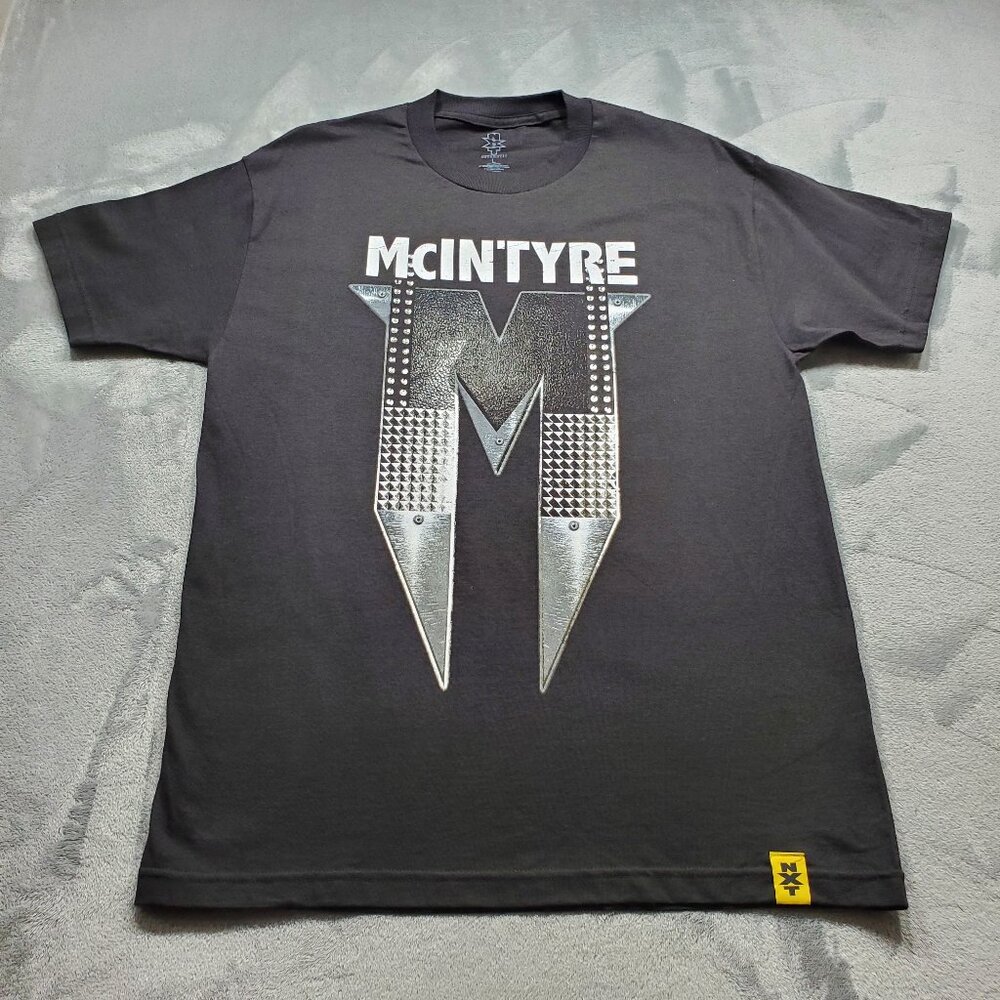 WWE NXT Drew McIntyre What Lies Within Black Graphic Wrestling Tshirt Adult Sz L